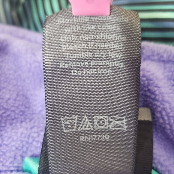C9 Champion Waterproof Green Purple Striped Two Layer Coat Girls Size Medium 7-8 - Picture 8 of 11